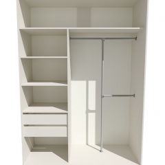Шкаф-купе 1600 серии SOFT D8+D2+B2+PL4 (2 ящика+F обр.штанга) профиль «Капучино» в Игриме - igrim.mebel24.online | фото 3