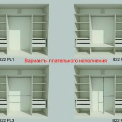 Шкаф-купе 2450 серии NEW CLASSIC K6Z+K1+K6+B22+PL2 (по 2 ящика лев/прав+1 штанга+1 полка) профиль «Капучино» в Игриме - igrim.mebel24.online | фото 6