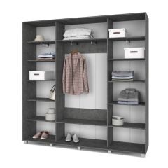 МАРТИН Шкаф-купе Камень темный (2200*450) М421 в Игриме - igrim.mebel24.online | фото 2