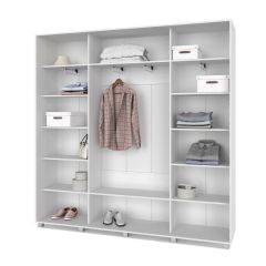 МАРТИН Шкаф-купе с зеркалами Анкор светлый (2200*450) М423 в Игриме - igrim.mebel24.online | фото 2