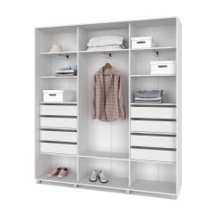 МАРТИН Шкаф-купе с зеркалами Анкор светлый (2200*450) М423 в Игриме - igrim.mebel24.online | фото 4