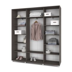 МАРТИН Шкаф-купе с зеркалами Анкор темный (2000*450) М403 в Игриме - igrim.mebel24.online | фото 2