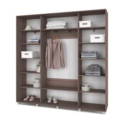 МАРТИН Шкаф-купе с зеркалами Шимо темный (2200*450) М423 в Игриме - igrim.mebel24.online | фото 2