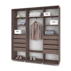МАРТИН Шкаф-купе с зеркалами Шимо темный (2200*450) М423 в Игриме - igrim.mebel24.online | фото 4