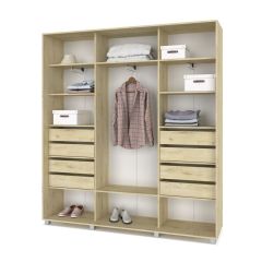 МАРТИН Шкаф-купе с зеркалом Ирландский дуб (2000*450) М402 в Игриме - igrim.mebel24.online | фото 4