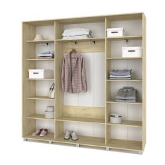 МАРТИН Шкаф-купе с зеркалом Ирландский дуб (2200*450) М422 в Игриме - igrim.mebel24.online | фото 2