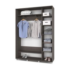 РОЛАНД Шкаф-купе Анкор темный (450*1600) Р461 в Игриме - igrim.mebel24.online | фото 3