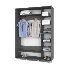 РОЛАНД Шкаф-купе Камень темный (450*1600) Р461 в Игриме - igrim.mebel24.online | фото 3