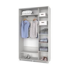 РОЛАНД Шкаф-купе с зеркалами Шимо светлый (450*1300) Р433 в Игриме - igrim.mebel24.online | фото 2