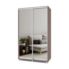 РОЛАНД Шкаф-купе с зеркалами Шимо темный (450*1300) Р433 в Игриме - igrim.mebel24.online | фото