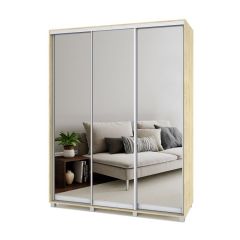 РОЛАНД Шкаф-купе с зеркалами Ирландский дуб (450*1700) Р473 в Игриме - igrim.mebel24.online | фото