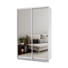 РОЛАНД Шкаф-купе с зеркалами Шимо светлый (450*1400) Р443 в Игриме - igrim.mebel24.online | фото