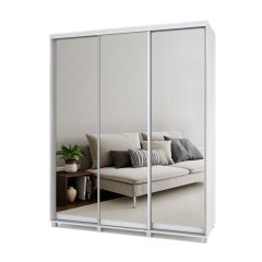 РОЛАНД Шкаф-купе с зеркалами Шимо светлый (600*1800) Р683 в Игриме - igrim.mebel24.online | фото