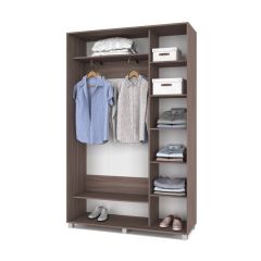 РОЛАНД Шкаф-купе с зеркалами Шимо темный (450*1400) Р443 в Игриме - igrim.mebel24.online | фото 2