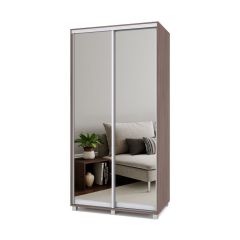 РОЛАНД Шкаф-купе с зеркалами Шимо темный (600*1100) Р613 в Игриме - igrim.mebel24.online | фото