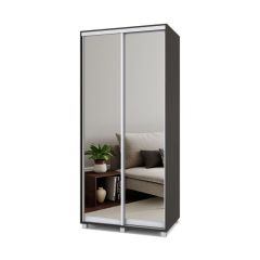 РОЛАНД Шкаф-купе с зеркалами Венге (450*1000) Р403 в Игриме - igrim.mebel24.online | фото