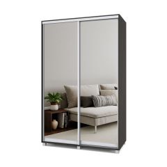 РОЛАНД Шкаф-купе с зеркалами Венге (600*1400) Р643 в Игриме - igrim.mebel24.online | фото