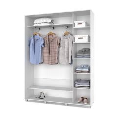 РОЛАНД Шкаф-купе с зеркалом Анкор светлый (450*1700) Р472 в Игриме - igrim.mebel24.online | фото 3