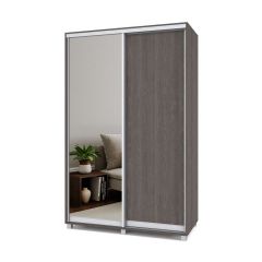 РОЛАНД Шкаф-купе с зеркалом Анкор темный (450*1400) Р442 в Игриме - igrim.mebel24.online | фото 2