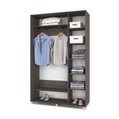 РОЛАНД Шкаф-купе с зеркалом Анкор темный (450*1400) Р442 в Игриме - igrim.mebel24.online | фото 3