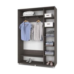 РОЛАНД Шкаф-купе с зеркалом Анкор темный (450*1500) Р452 в Игриме - igrim.mebel24.online | фото 3