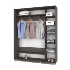РОЛАНД Шкаф-купе с зеркалом Анкор темный (450*1800) Р482 в Игриме - igrim.mebel24.online | фото 2