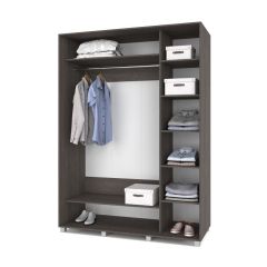 РОЛАНД Шкаф-купе с зеркалом Анкор темный (600*1700) Р672 в Игриме - igrim.mebel24.online | фото 2