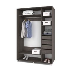 РОЛАНД Шкаф-купе с зеркалом Анкор темный (600*1700) Р672 в Игриме - igrim.mebel24.online | фото 4