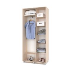 РОЛАНД Шкаф-купе с зеркалом Млечный дуб (450*1000) Р402 в Игриме - igrim.mebel24.online | фото 3