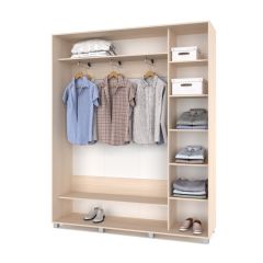 РОЛАНД Шкаф-купе с зеркалом Млечный дуб (450*1800) Р482 в Игриме - igrim.mebel24.online | фото 2