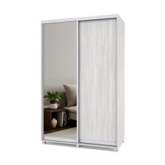 РОЛАНД Шкаф-купе с зеркалом Шимо светлый (450*1400) Р442 в Игриме - igrim.mebel24.online | фото 2