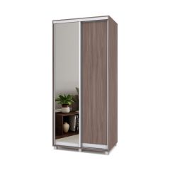 РОЛАНД Шкаф-купе с зеркалом Шимо темный (450*1000) Р402 в Игриме - igrim.mebel24.online | фото 2