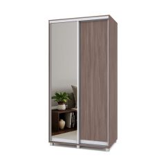 РОЛАНД Шкаф-купе с зеркалом Шимо темный (450*1100) Р412 в Игриме - igrim.mebel24.online | фото 2