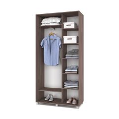 РОЛАНД Шкаф-купе с зеркалом Шимо темный (450*1100) Р412 в Игриме - igrim.mebel24.online | фото 3