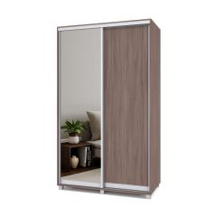 РОЛАНД Шкаф-купе с зеркалом Шимо темный (450*1300) Р432 в Игриме - igrim.mebel24.online | фото 2