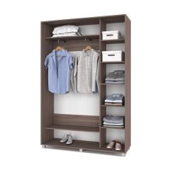 РОЛАНД Шкаф-купе с зеркалом Шимо темный (450*1500) Р452 в Игриме - igrim.mebel24.online | фото 3