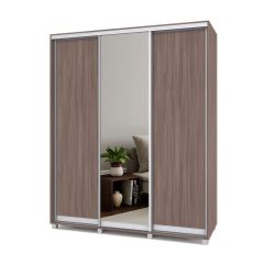 РОЛАНД Шкаф-купе с зеркалом Шимо темный (450*1800) Р482 в Игриме - igrim.mebel24.online | фото