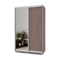 РОЛАНД Шкаф-купе с зеркалом Шимо темный (600*1400) Р642 в Игриме - igrim.mebel24.online | фото