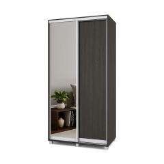 РОЛАНД Шкаф-купе с зеркалом Венге (450*1100) Р412 в Игриме - igrim.mebel24.online | фото