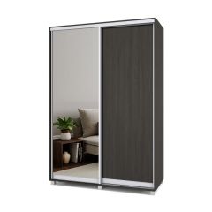 РОЛАНД Шкаф-купе с зеркалом Венге (600*1500) Р652 в Игриме - igrim.mebel24.online | фото