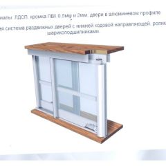 Шкаф-купе ШКО-3 2380 мм зеркало/ЛДСП/ЛДСП/зеркало в Игриме - igrim.mebel24.online | фото 6