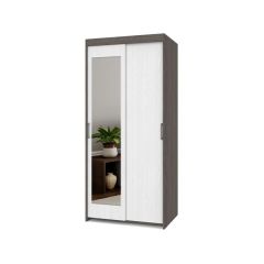 ТОМАС Шкаф-купе с зеркалом Анкор темный/светлый Т22 в Игриме - igrim.mebel24.online | фото