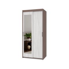 ТОМАС Шкаф-купе с зеркалом Шимо темный/светлый Т22 в Игриме - igrim.mebel24.online | фото