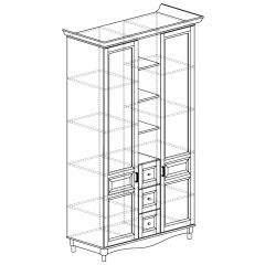 Шкаф многоцелевой №400 Прованс в Игриме - igrim.mebel24.online | фото 2