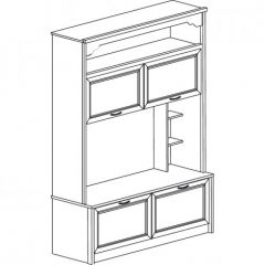 Шкаф многоцелевой №664 "Флоренция" Дуб оксфорд в Игриме - igrim.mebel24.online | фото 2