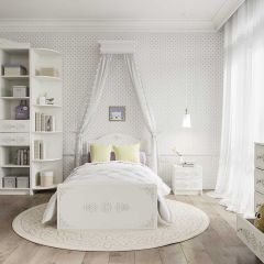KI-KI ШД450.1 Шкаф (белый/белое дерево) в Игриме - igrim.mebel24.online | фото 4