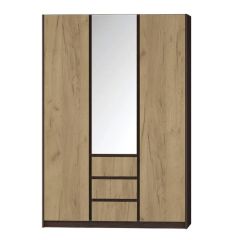 Шкаф распашной Флоренция (Венге/Дуб Крафт Золотой) в Игриме - igrim.mebel24.online | фото