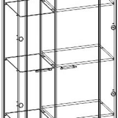 СОНАТА Шкаф ШВС-800 (Дуб сонома/Дуб сакраменто) в Игриме - igrim.mebel24.online | фото 2