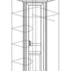 Шкаф угловой №562 "Алиса" (угол 875*875) в Игриме - igrim.mebel24.online | фото 2