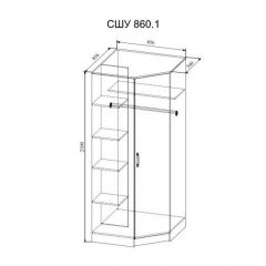 СОФИ СШУ860.1 Шкаф угловой в Игриме - igrim.mebel24.online | фото 2